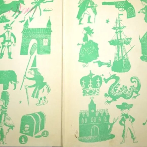 Grimm's Fairy Tales Illustrated Hardcover 1954 Stories Room Display - Picture 2 of 8